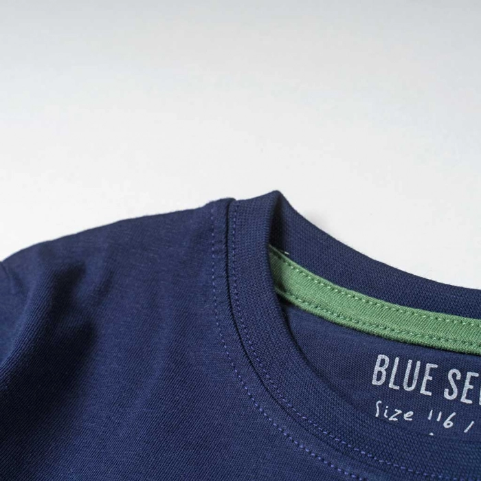 Παιδική μπλούζα Blue Seven για αγόρια Go μπλε χειμερινές επώνυμες σχολεία ετών ζεστές καθημερινές online (3)