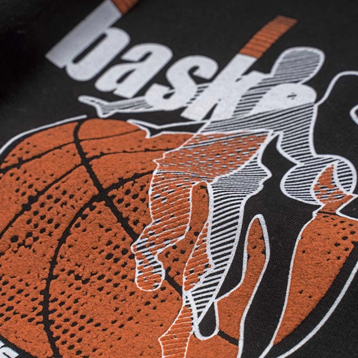 Παιδικό σετ φόρμας ΝΕΚ για αγόρια Basketball μαύρο άνετο καθημερινό ζεστό ετών online (2)