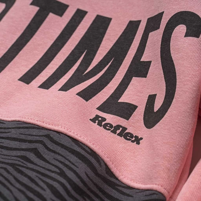 Παιδικό σετ Reflex για κορίτσια Time ροζ  καθημερινό άνετο ζεστό με κολάν ετών online (2)