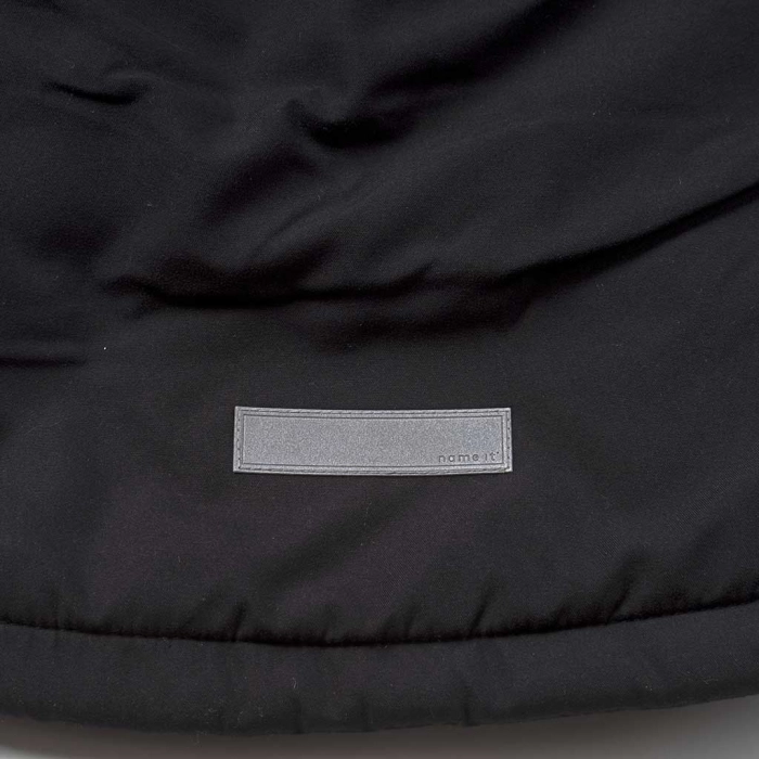 Παιδικό μπουφάν Name it για αγόρια Warming Black μαύρο άνετο καθημερινό ζεστό επώνυμο ετών online (1)