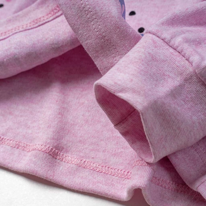 Παιδική πιτζάμα ΕΒΙΤΑ για κορίτσια Happy Jungle ροζ καθημερινή ζεστή άνετη χειμερινή ετών online (4)