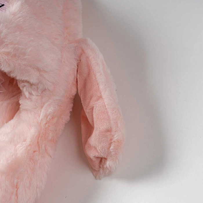 Παιδικός σκούφος για κορίτσια Little Monster ροζ άνετο ζεστό αστείο ετών online (4)
