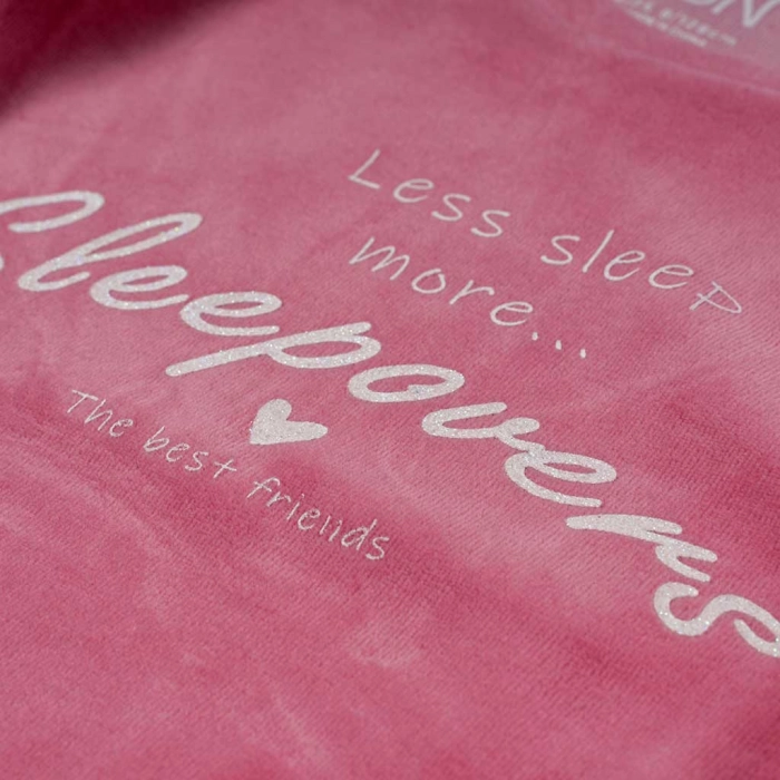 Παιδική πιτζάμα Losan για κορίτσια Sleepover ροζ καθημερινή άνετη ζεστή επώνυμη ετών online (2)