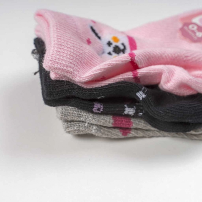 Βρεφικές κάλτσες Yanoir για κορίτσια Funky Pink σετ 3 ζευγάρια καθημερινές άνετες σχέδιο μηνών online (2)