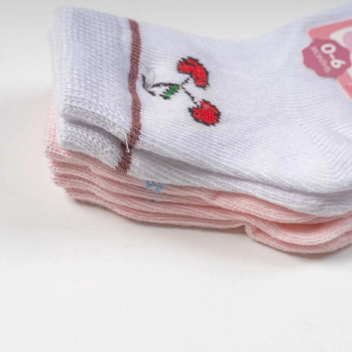 Βρεφικές κάλτσες Yanoir για κορίτσια Funky Pink σετ 3 ζευγάρια καθημερινές άνετες σχέδιο μηνών online (4)
