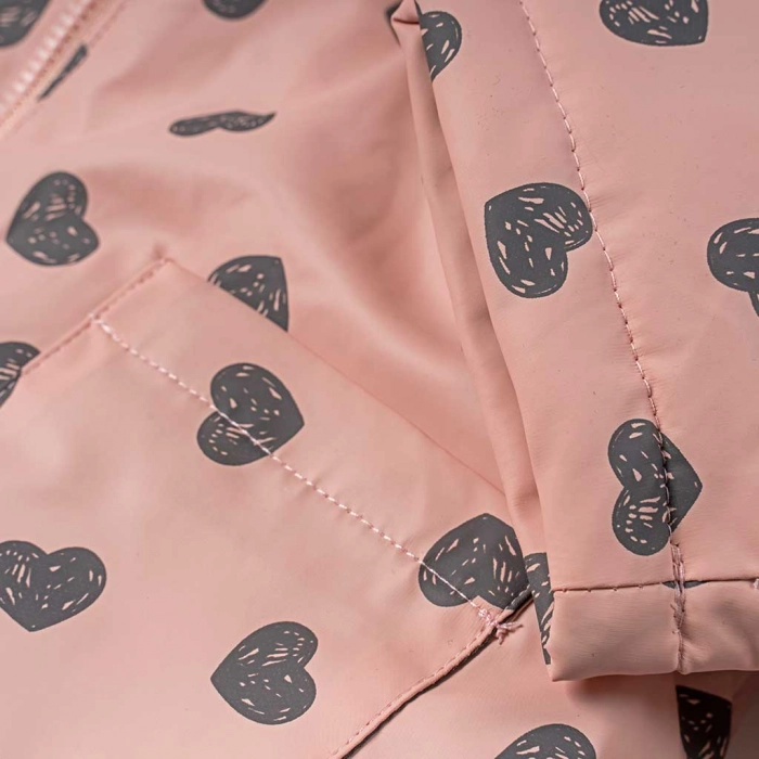 Παιδικό μπουφάν Losan για κορίτσια Clara ροζ χειμωνιάτικα επώνυμα ετών ζεστά καθημερινά κουκούλα online (5)