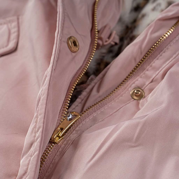 Παιδικό μπουφάν Εβίτα για κορίτσια Light Pink ροζ καθημερινό άνετο ζεστό βόλτα σχολείο ετών online (3)