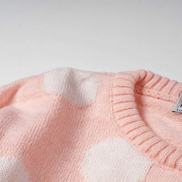 Παιδική μπλούζα New College για κορίτσια Kitty Bow ροζ καθημερινή άνετη πλεκτή βόλτα σχολείο ετών online (3)