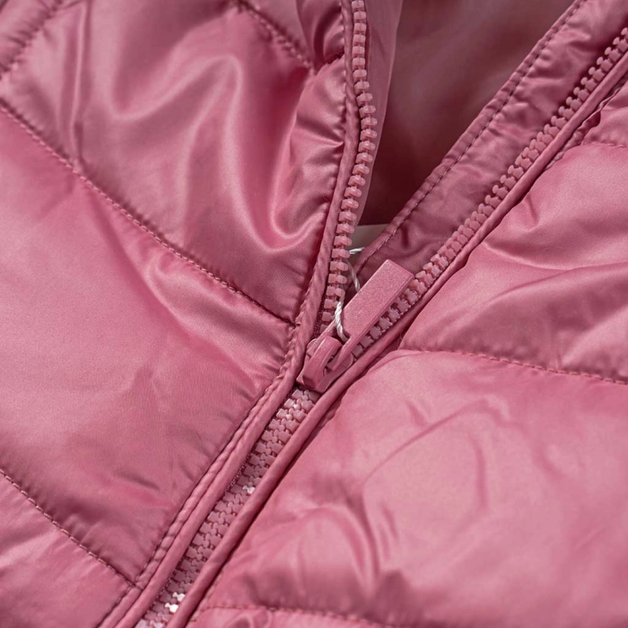 Βρεφικό αμάνικο μπουφάν Losan για κορίτσια Miss Pinky ροζ καθημερινό άνετο ζεστό επώνυμο μηνών online (3)