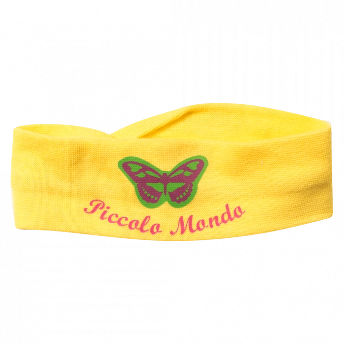 Παιδική κορδέλα Piccolo Mondo για κοριτσάκια Butterfly κίτρινο