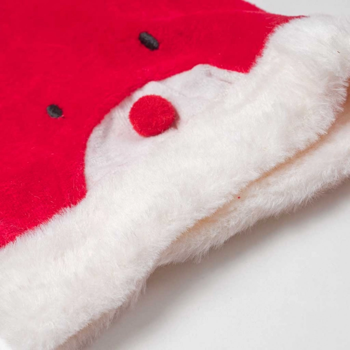 Βρεφικό χριστουγεννιάτικο σετ φορμάκι  Reindeer Girly Santa κόκκινο μοντέρνο για τις γιορτές κοριτσίστικο μηνών online (2)
