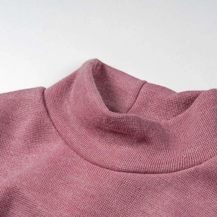 Παιδική μπλούζα ζιβάγκο για κορίτσια Pink Jumper ροζ καθημερινό άνετο κροπ τοπ πλεκτο  ετών online (2)
