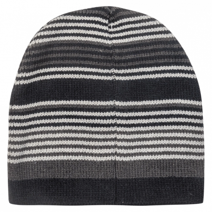 Παιδικός σκούφος για αγόρια Cool Stripes μαύρο άνετο ζεστό πλεκτό χειμόνας ετών online (1)