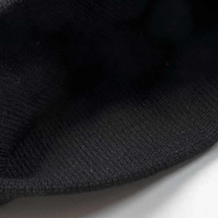 Παιδικός σκούφος για αγόρια Cool Stripes μαύρο άνετο ζεστό πλεκτό χειμόνας ετών online (1)
