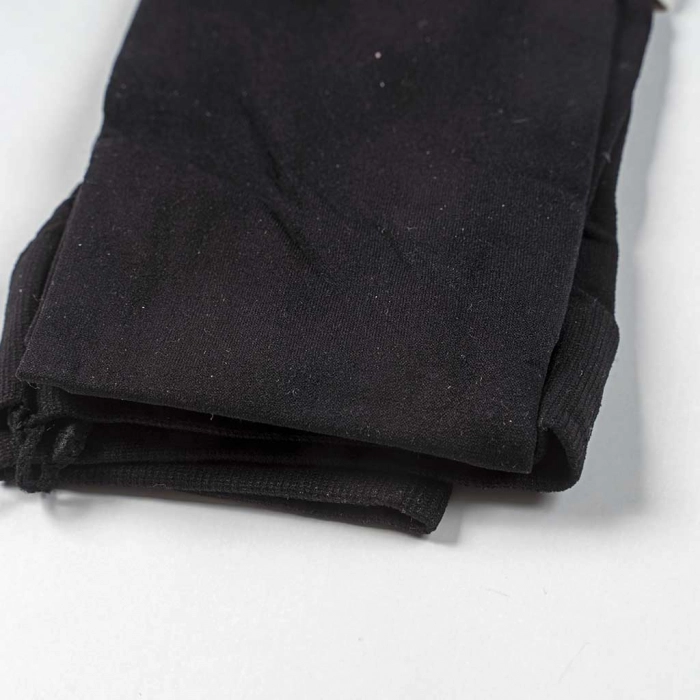 Παιδικό καλσόν για κορίτσια Plain Black μαύρο λεπτό άνετο καθημερινό ζεστό ετών online