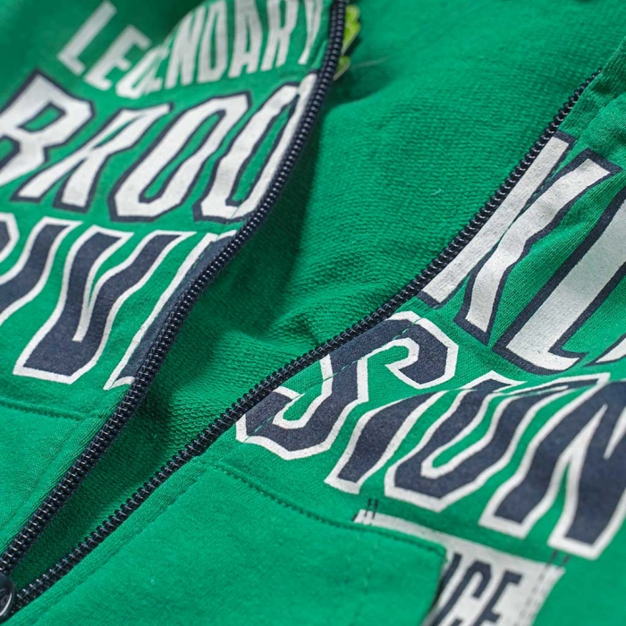 Παιδικό σετ φόρμας Trax για αγόρια Brooklyn Division πράσινο καθημερινό άνετο ζακέτα βόλτα σχολείο ετών online (2)