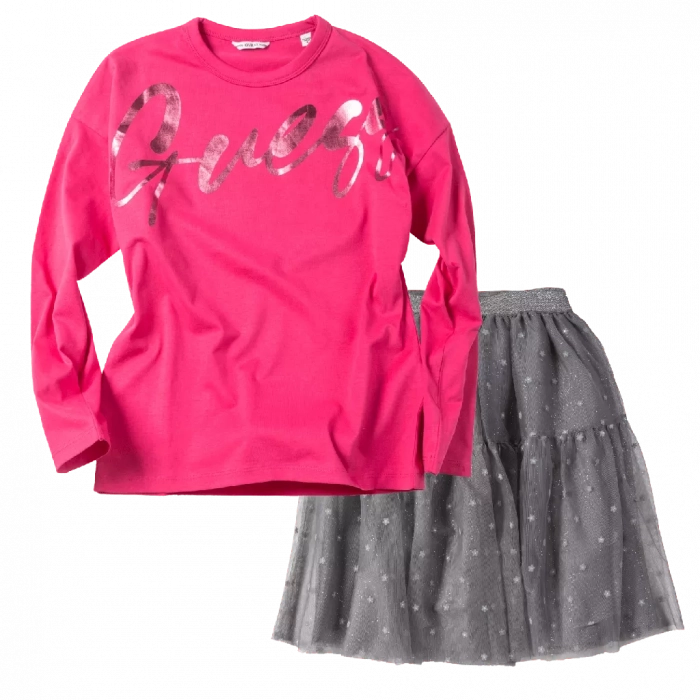  | Παιδική φούτσα Mayoral για κορίτσια Shiny Flowers γκρι φούστες tutu κοριτσίστικες με τούλι επώνυμες ετών (1) 