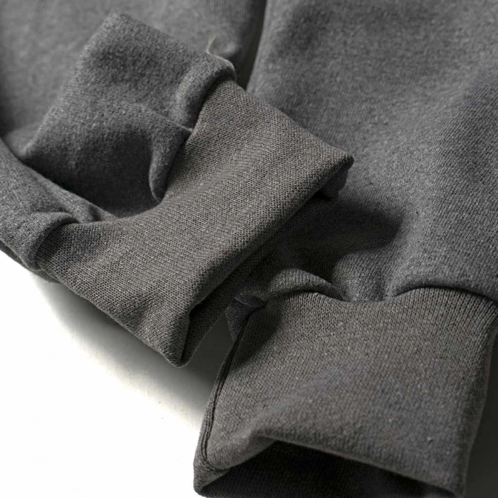 Παιδικό παντελόνι φόρμας Line για αγόρια χειμερινό σκούρο γκρι καθημερινό άνετο ζεστό αθλητικό σχολείο ετών online (3)
