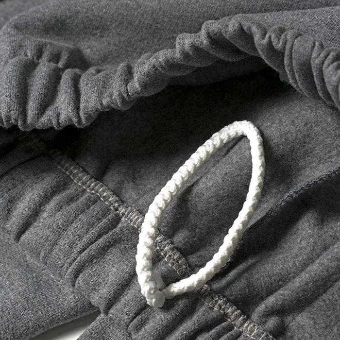 Παιδικό παντελόνι φόρμας Line για αγόρια χειμερινό σκούρο γκρι καθημερινό άνετο ζεστό αθλητικό σχολείο ετών online (1)