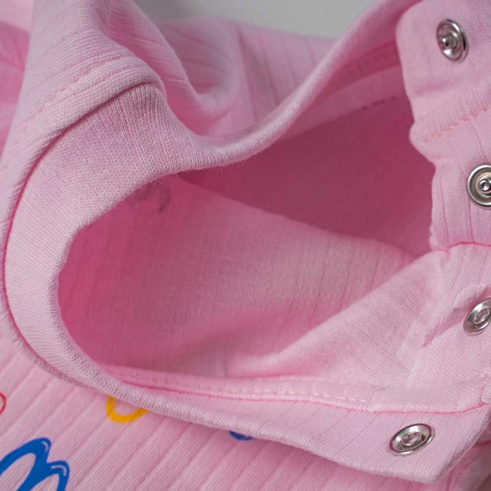 Βρεφικό φορμάκι για κορίτσια Mom ροζ εποχιακά καθημερινά βρεφικά άνετα μηνών online (1)