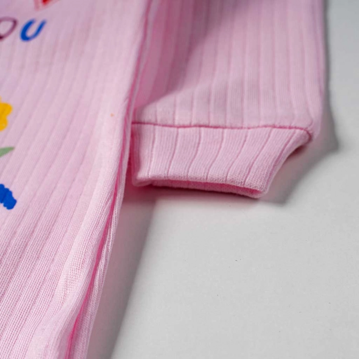 Βρεφικό φορμάκι για κορίτσια Mom ροζ εποχιακά καθημερινά βρεφικά άνετα μηνών online (5)