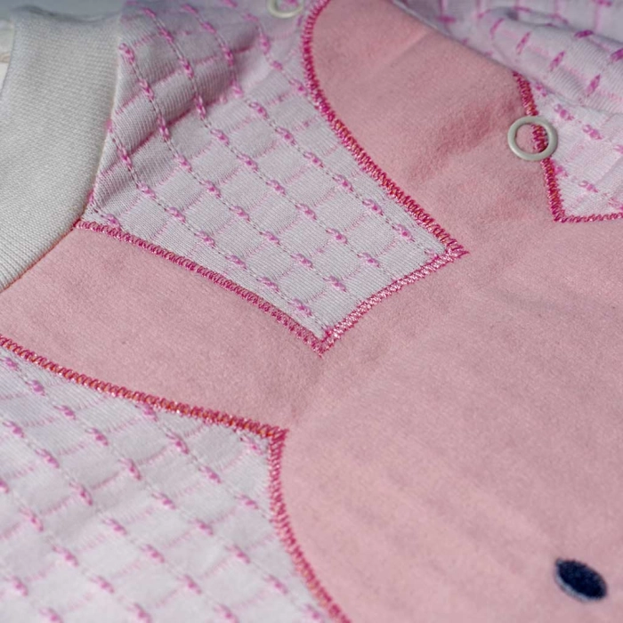 Βρεφικό φορμάκι για κορίτσια Baby Bear ροζ εποχιακά βρεφικά καθημερινά οικονομικά μηνών online (1)