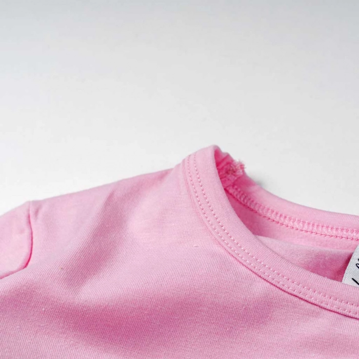 Παιδική μπλούζα μονόχρωμη simple5 ροζ καθημερινές εποχιακές εκδηλώσεων ετών online (2)