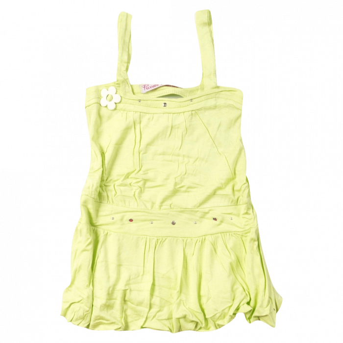 Παιδικό φόρεμα Piccolo Mondo για κορίτσια summer breeze lime καλοκαιρινά μακό φορέματα οικονομικά 1 έτους online