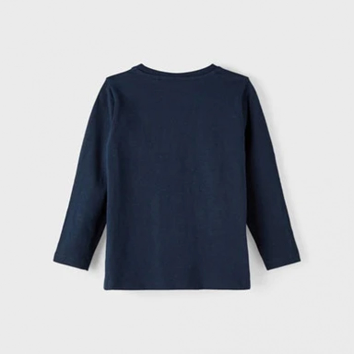 Παιδική μπλούζα name it για αγόρια life is better μπλε εποχιακές μπλούζες λεπτές με σχέδιο ετών μοντέρνες βαμβακερές online3