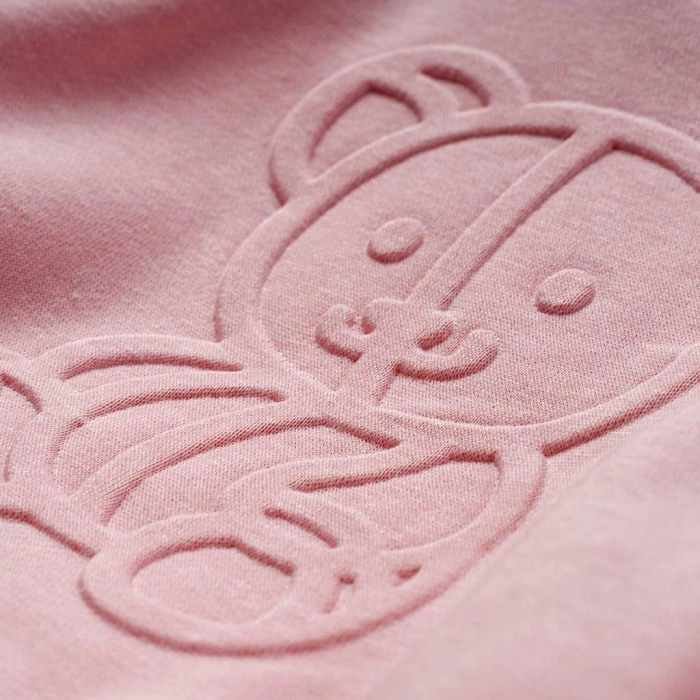 Παιδικό σετ φόρμας New College για κορίτσια Bear ροζ χειμωνιάτικες καθημερινές επώνυμες σετ φόρμες online (2)