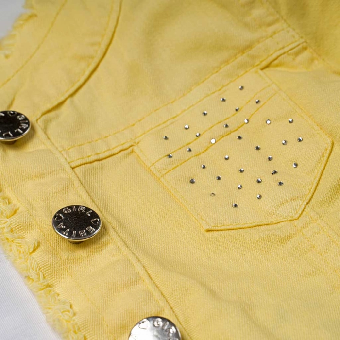 Παιδικό σετ Εβίτα για κορίτσια Tres chick κίτρινο με φούστα καλοκαιρινά casual ελληνικά οικονομικά   ετών online (3)