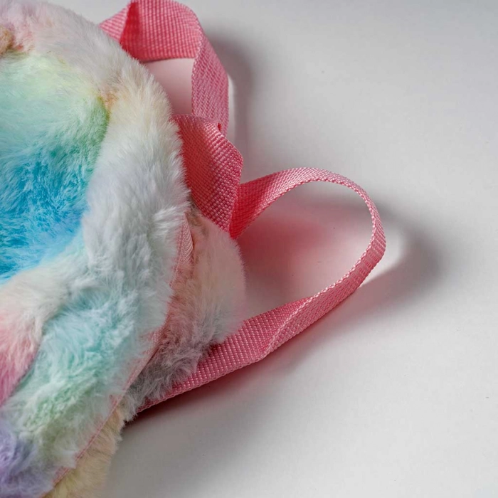 Παιδική τσάντα πλάτης για κορίτσια unicorn sleep ροζ για κοριτσάκια τσαντούλες χνουδωτές  μικρές online (4)