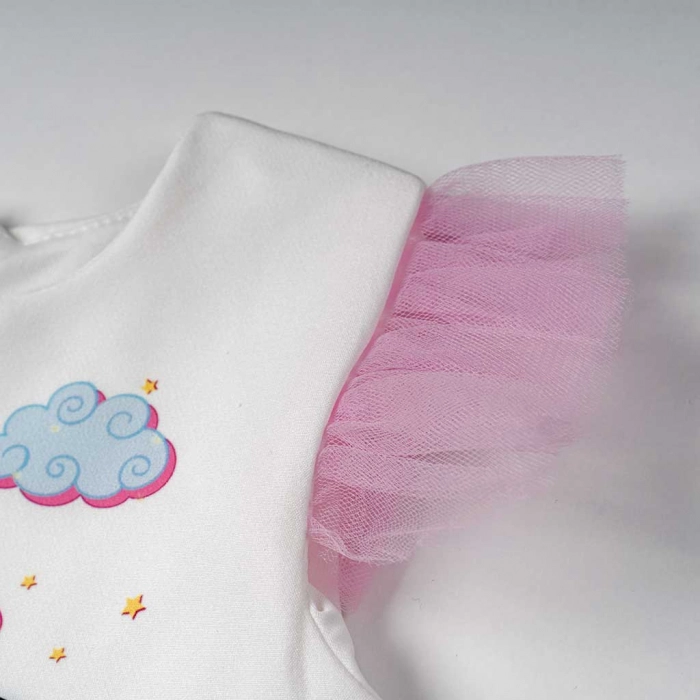 Παιδικό φόρεμα αμπιγέ για κορίτσια sky Unicorn ροζ φόρέματα με τούλι πριγκιπικά ρομαντικά για γάμους βαφτίσεις ετών (3)