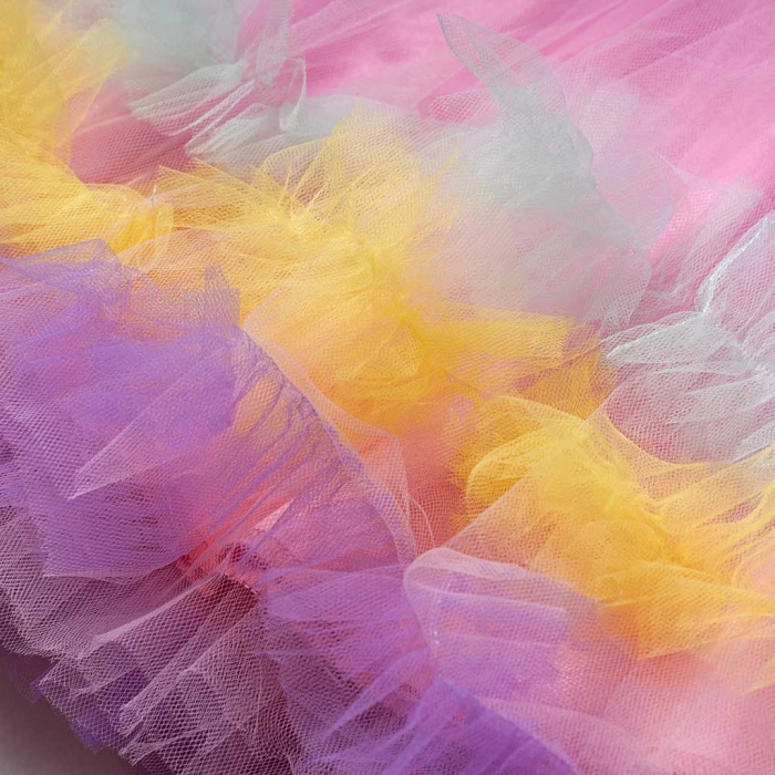 Παιδικό φόρεμα αμπιγέ για κορίτσια sky Unicorn ροζ φόρέματα με τούλι πριγκιπικά ρομαντικά για γάμους βαφτίσεις ετών (5)