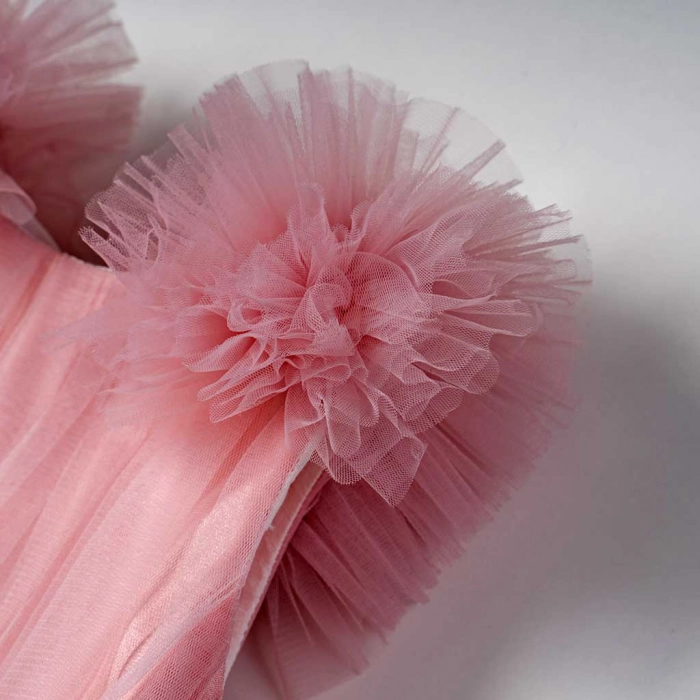 Παιδικό φόρεμα αμπιγέ για κορίτσια Persephone ροζ φόρέματα με τούλι πριγκιπικά ρομαντικά για γάμους βαφτίσεις ετών (2)