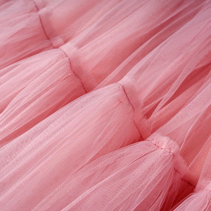 Παιδικό φόρεμα αμπιγέ για κορίτσια Persephone ροζ φόρέματα με τούλι πριγκιπικά ρομαντικά για γάμους βαφτίσεις ετών (4)