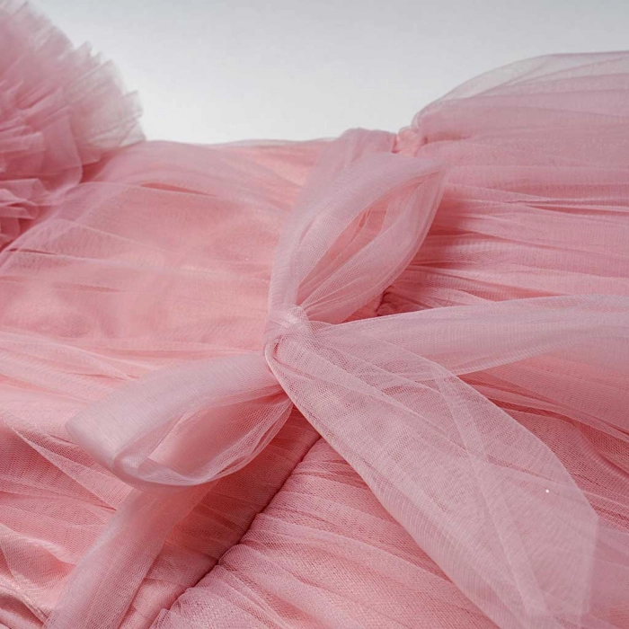 Παιδικό φόρεμα αμπιγέ για κορίτσια Persephone ροζ φόρέματα με τούλι πριγκιπικά ρομαντικά για γάμους βαφτίσεις ετών (6)