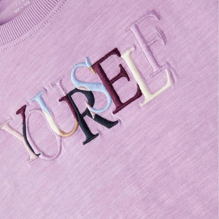 Παιδική μπλούζα name it για κορίτσια yourself ροζ crop top κοντές μπλούζες φούτερ μοντέρνες βαμβακερές online2