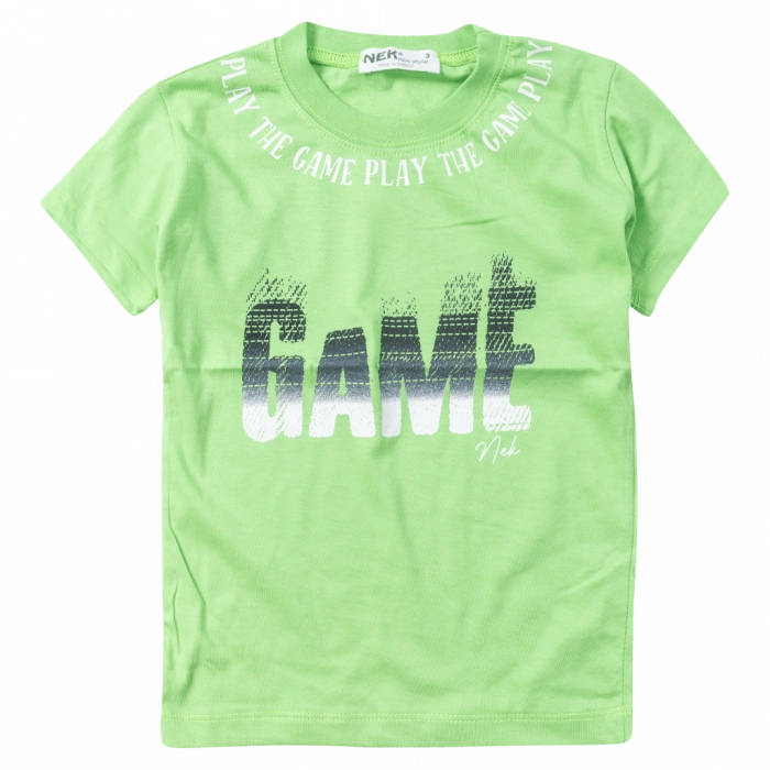 Παιδική μπλούζα ΝΕΚ για αγόρια Game πράσινη ελληνική μοντέρνα αγορίστικη καλοκαιρινή ετών online (1)