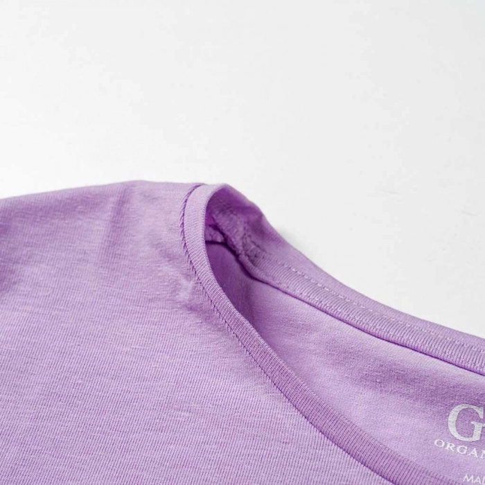 Παιδική μπλούζα Guess για κορίτσια Strass  λιλά καθημερινά μονόχρωμα κοριτσίστικα online (3)