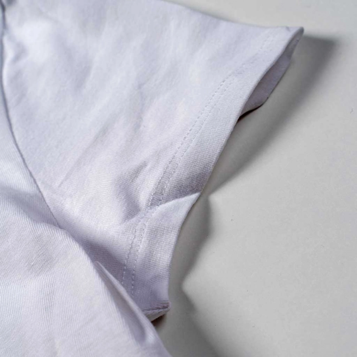 Παιδική μπλούζα Guess για κορίτσια Strass άσπρο καθημερινά μονόχρωμα κοριτσίστικα online (4)