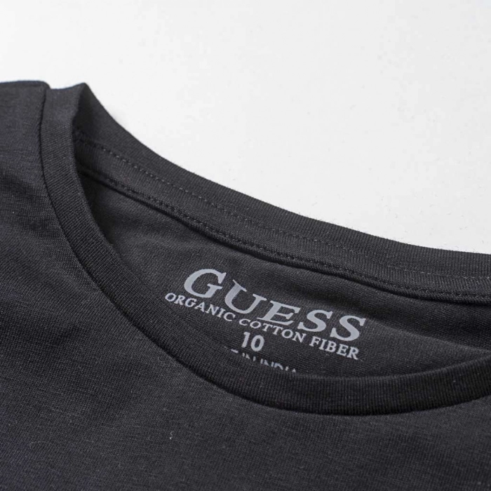 Παιδική μπλούζα Guess για κορίτσια Zebra μαύρο καθημερινά μονόχρωμα κοριτσίστικα online (3)