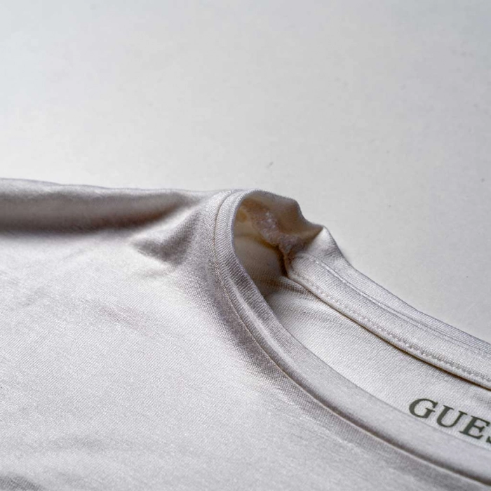 Παιδική μπλούζα Guess για κορίτσια Sequins άσπρο καθημερινά μονόχρωμα κοριτσίστικα online (4)
