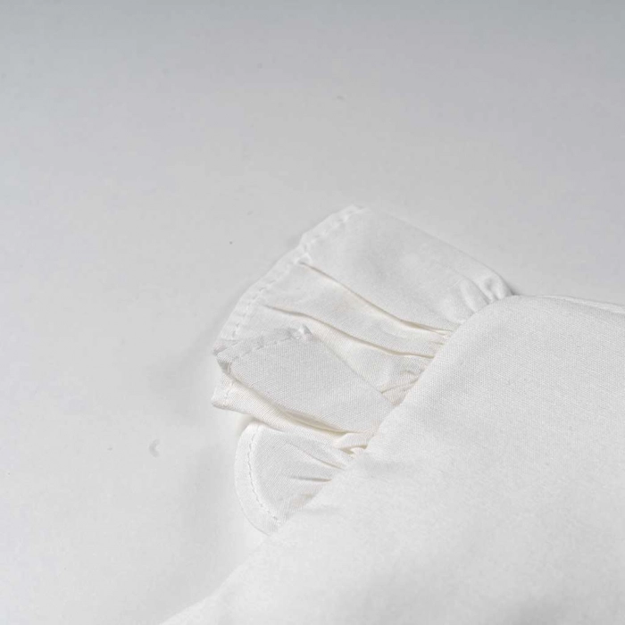 Παιδικό φόρεμα Εβίτα για κορίτσια Snow άσπρο καλοκαιρινά ετών ελληνικά casual online  (4)