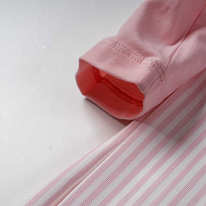 Βρεφικό φόρεμα  Εβίτα για κορίτσια  Pink Roses ροζ κοριτσίστικο Casual κλασσικό για γιορτές μηνών Online (4)
