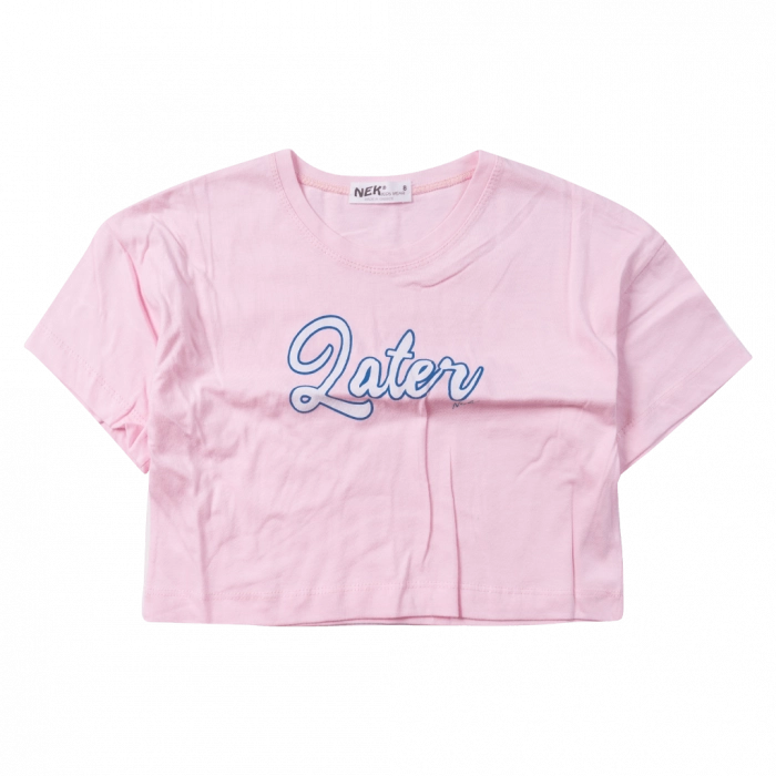 Παιδική μπλούζα NEK για κορίτσια Later ροζ καθημερινά κοριτσίστικα ετών online (1)