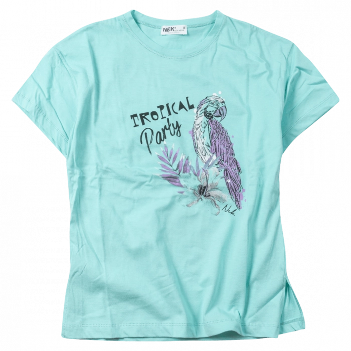 Παιδική μπλούζα NEK για κορίτσια Tropical party μεντα καθημερινά κοριτσίστικα ετών online (1)