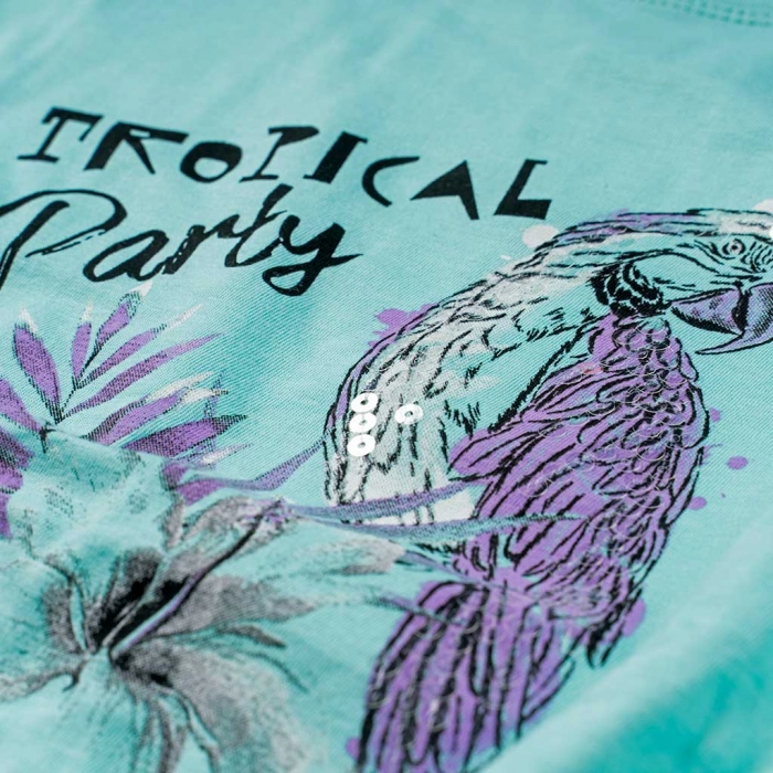 Παιδική μπλούζα NEK για κορίτσια Tropical party μεντα καθημερινά κοριτσίστικα ετών online (2)