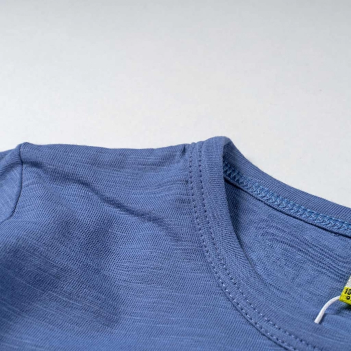 Βρεφική μπλούζα losan για αγόρια sunshine μπλε καλοκαιρινή καθημερινή μπλουζα  βρεφη (2)
