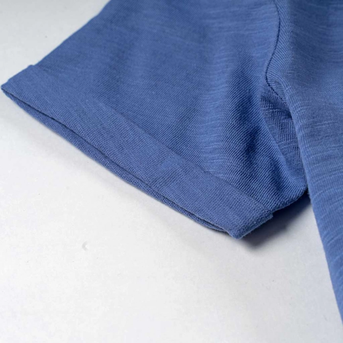 Βρεφική μπλούζα losan για αγόρια sunshine μπλε καλοκαιρινή καθημερινή μπλουζα  βρεφη (3)